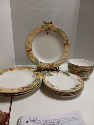 Vintage ROYAL DOULTON EDENFIELD Expressions Fine China 12 Pieces Dinnerware Set • $69.99