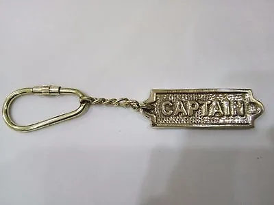 Golden Brass Key Chain Captain Jack Sparrow Special Collectible Nautical Gift • £15.14