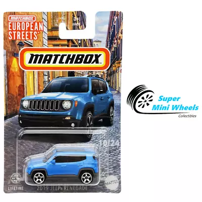 Matchbox 1:64 2019 Jeep Renegade Blue European Streets 2024 • $2.99