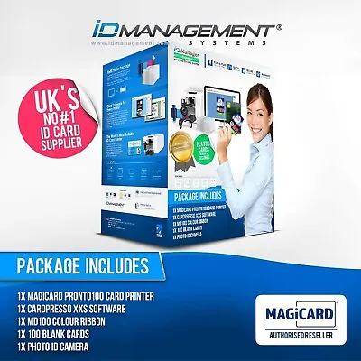 Magicard Pronto 100 Card Printer System  • FREE Ribbon Software FREE Delivery • £812