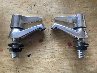 £5 • Buy Quarter Turn Basin Taps. Chrome Plated.
