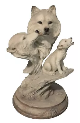 Mill Creek Studio  Family Song Wolf Family Statue Joe Slockbower Collectible • $50