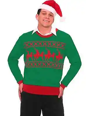 $9.71 • Buy ReinDeer Games Christmas Ugly Sweater Adult Accessory Size L Chest Size 42 - 44