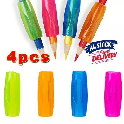 4Pcs Pen Grip Posture Writing Aid Pen Pencil Holder Correction Tool Pencil Grips • $5.39