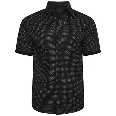 Mens Designer Short Sleeve Stylish Cotton All Over Print Summer Casual Shirt Top • $11.09