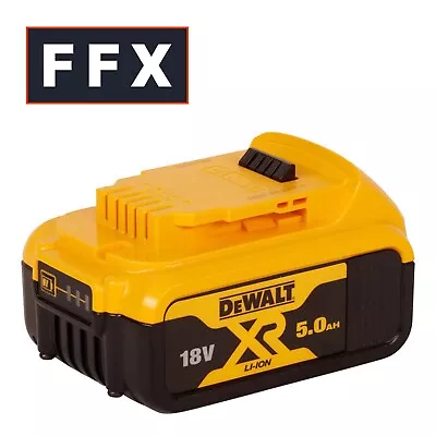 DeWalt DCB184 18V XR Li-Ion 5Ah Battery Pack LED Indicator Long Life Trade DIY • £64.95