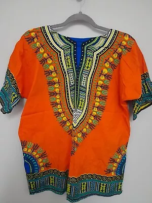 £11.75 • Buy Orange Dashiki Cotton Shirt - NEW Approx 56cm Across, 57cm Long - NEW