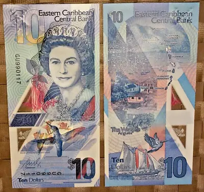 WORLD BANKNOTES(item1767)EAST CARIBBEAN STATES 10 DOLLARS 2019 P/N UNCIRCULATED • £8.45