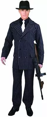 Gangster Suit Mob Boss Mafia Pimp 20's Fancy Dress Up Halloween Adult Costume • $60.95