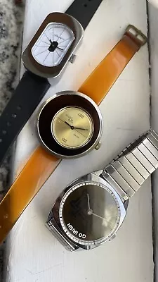 1970’s Vintage Watch Lot Lafayette Mystery Asymmetrical Dynasty & Mount Royal • $20.50