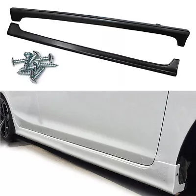 For 12-15 Honda Civic 9th 4Dr Mugen RR Style Rocker Panels Side Skirts Extension • $94.90