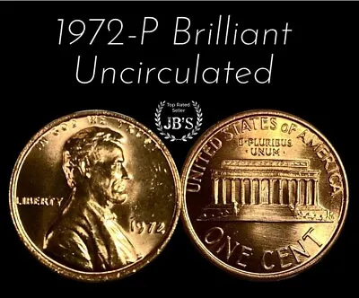 1972 P Lincoln Memorial Cent BRILLIANT UNCIRCULATED  *JB's Coins* • $1.98