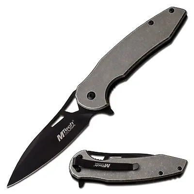 MTech USA MT-A1083SW Folding Knife 3.5  Blade Lock Blade Spring Assist Clip NEW! • $14.99