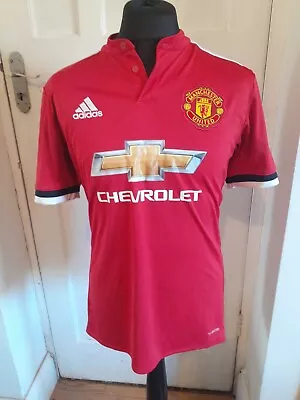 Mens Manchester United Chevrolet Red Shirt  Size (M) PRICE No 11 • £11.99