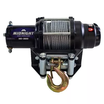 Viper ATV / UTV Winch - Midnight 3000lb 50 Feet Of Steel Cable • $129.95