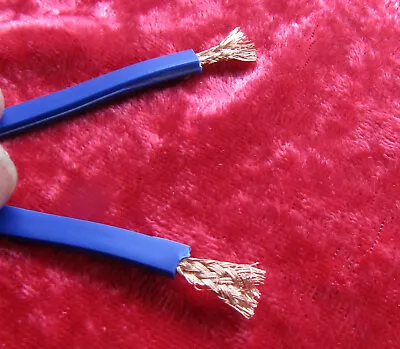 10 Metres Of MHA Slim/Flat 112 Strand X 2 Core Blue OFC Speaker Cable  • £12.41