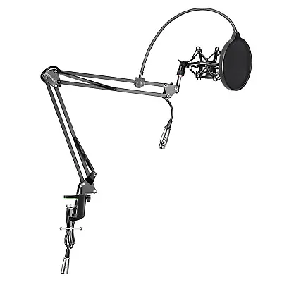 £16.99 • Buy Neewer NW-35 Microphone Suspension Boom Scissor Arm Stand With Pop Filter Shield