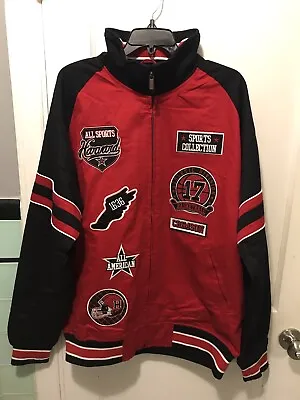 Stall & Dean Ivy League Harvard Crimson Patches Track Jacket 2xl NWT • $89.99