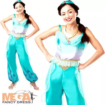 £34.99 • Buy Princess Jasmine Ladies Fancy Dress Official Disney Aladdin Womens Adult Costume