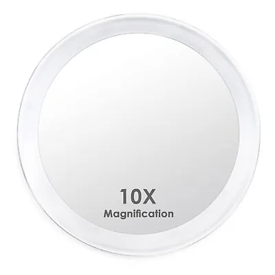 Suction Cup Bathroom Mirror 10X Magnifying Make Up Mirrors Travel Shaving Mirror • £8.99