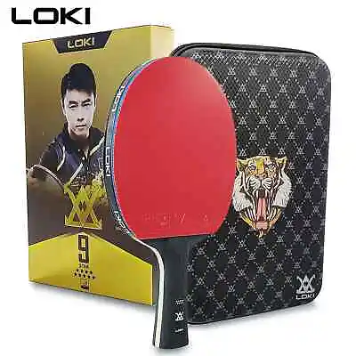 LOKI 9 Star Professional Table Tennis Racket 5+2 Carbon Ping Pong Paddle Bat • $56.10