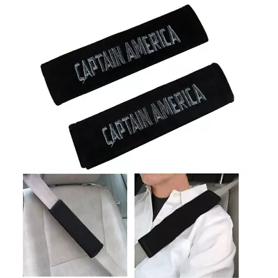 New 2PC Avenger Captain America Car Truck Suv Van Seat Belt Pads / Covers • $9.87