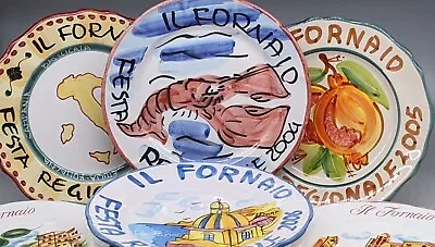 ITALIAN VIETRI  Il Fornaio Festa Regionale Hand Painted Plates 10  • $20