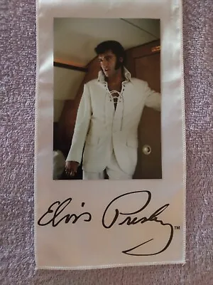 Elvis Presley Signature White Scarf&white Suit Photo Lot 2 • $25