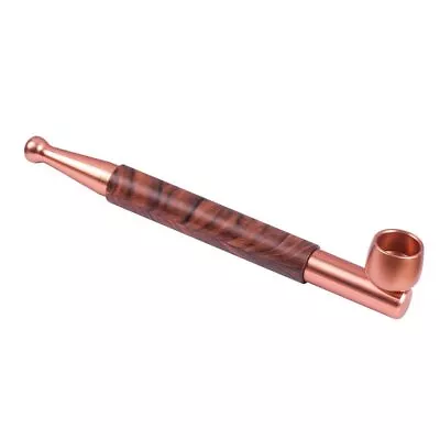 1pcs Metal Smoking Pipe Long Stem Smoking  Cigarette Filters Copper Tobacco Pipe • £11.34