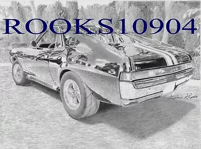 1969 AMC AMX Rear View MUSCLE CAR ART PRINT • $10.95