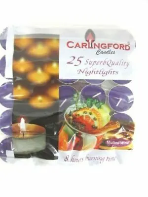 Scented Tea Lights 8/6 Hour Burning Time Candles Tealights 12 Scents - Pk  25/20 • £5.88