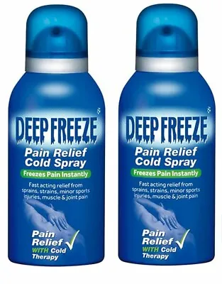 £9.98 • Buy 2 X  Deep Freeze Pain Relief Cold Spray 150ml-Sprains, Strains, Joints Pain