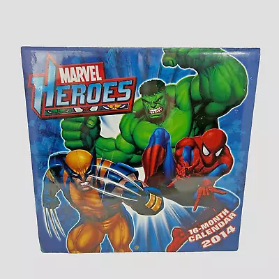 Marvel Heroes Calendar 16-Month 2014 New Factory Sealed Vintage Collectible • $19.95