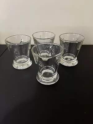 La Rochere Set Of 4 Napoleon Bee Glassware 8 Oz Paris Musees  France • $29.99