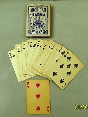 Vintage Boxed Michigan Steamboat Trick Playing Cards • $45