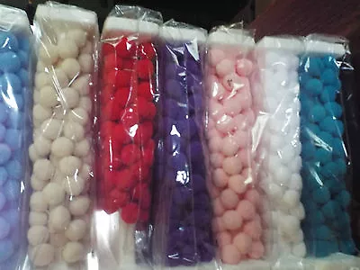 £1.39 • Buy 1m - Large - Pom Pom Bobble Trimmings - Multicolour