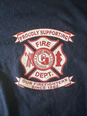 Firefighter Proudly Supporting Firefighters T Shirt Size L  • $16
