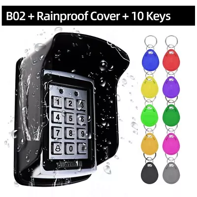 RFID Access Control Keypad Waterproof Door Lock Code System EM4100 • £43.19