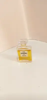 Chanel No. 5 Vintage  .25 Fl Oz.  Glass Bottle With Stopper/Applicator 3/4 Full • $29.99