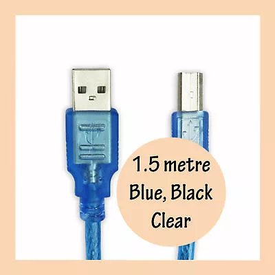 $3.39 • Buy USB 2.0 Type A Male B Male Printer Cable For Canon Xerox HP Dell Brother Epson