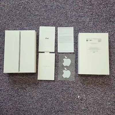 Box Only-APPLE IPAD 9TH GENERATION 64GB Box  + INSTRUCTIONS + STICKERS • £9