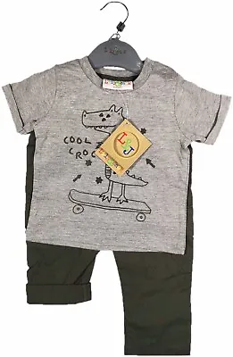 Lily & Jack Baby Boys Kids Toddler T-Shirt And Pants Set 12 18 24 Months • £9.99
