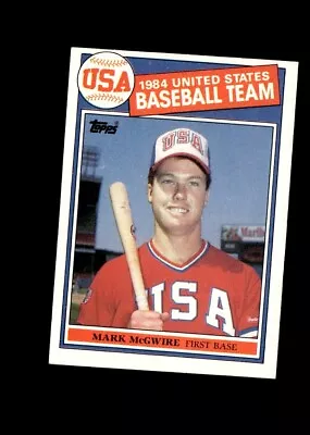 1985 Topps #401 Mark McGwire USA Baseball Rookie RC NM • $13.99