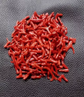 Natural Red Coral Branch Gemstone Mediterranean Italy Sea Coral Rough 20 Crt Lot • $26.50