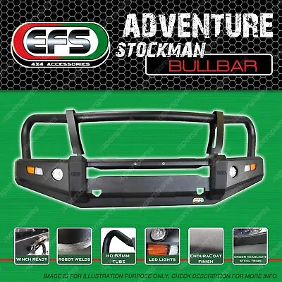 EFS Adventure Stockman Bullbar For Toyota Hilux GUN125R GUN126R GGN125R 15-18 • $1599.95