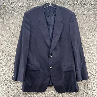 Corneliani Mens Blazer Mens 42L Long 2 Button Blue Cashmere Sport Coat Jacket * • $38.14