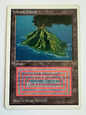 MTG Volcanic Island - Unlimited (1993) • $1100