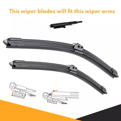 Wiper Blades For Nissan Dualis J10 2007 - 2013 Front Pair 24  + 15  Windscreen • $27.90