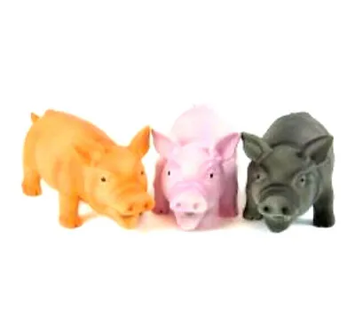 PIGLET PALS SQUEAKY PIGS : X1 Or X3 Good Boy Real Oink Sound Dog Toys Bp Pet Fun • £6.99