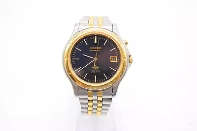 F Vintage Seiko Kinetic Gents 5M42-0850 SQ100 Date Wristwatch Working • £11.50